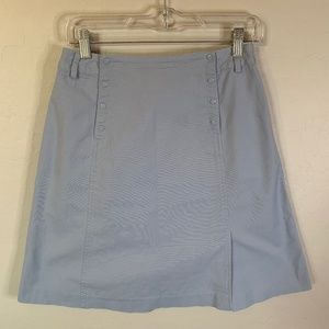 Talbots | Baby Blue Long Line Skirt 97% Cotton Size 6